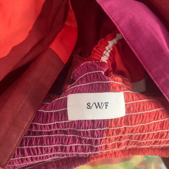 S/W/F Puff-Sleeve Cotton Crop Top-- NWOT Size XS - Picture 2 of 6